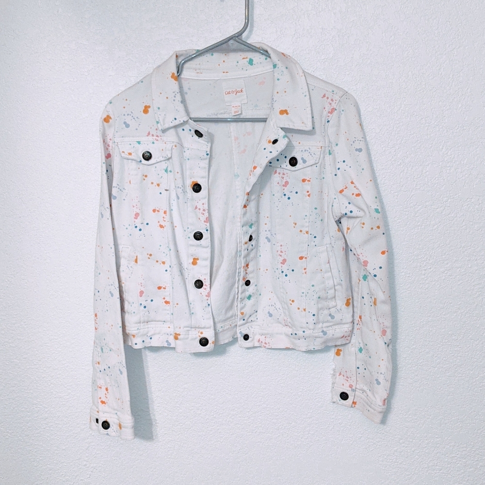 Paint Splatter Jean Jacket
